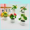 Lotus Plastic Potted Green Plant Potted Plant For Home Living Decor Room