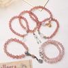 Popular on Xiaohongshu: Natural Strawberry Crystal Bracelet for Women, New Chinese Style, High-end Pink Crystal Bracelet, Perfect for Gifts