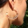 TRANSPARENT HOOP EARRING