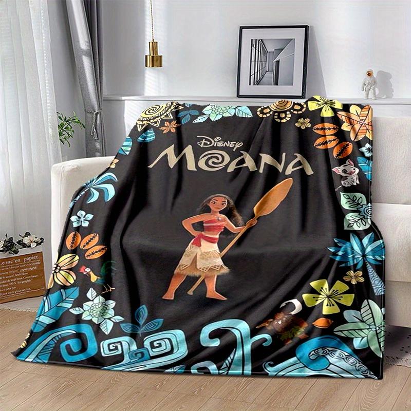 1pc, Moana-Inspired Home Decor: A Cozy Disney Moana Flannel Throw Blanket Perfect Gift for Bedroom, Living Room, Travel, Camping, Car