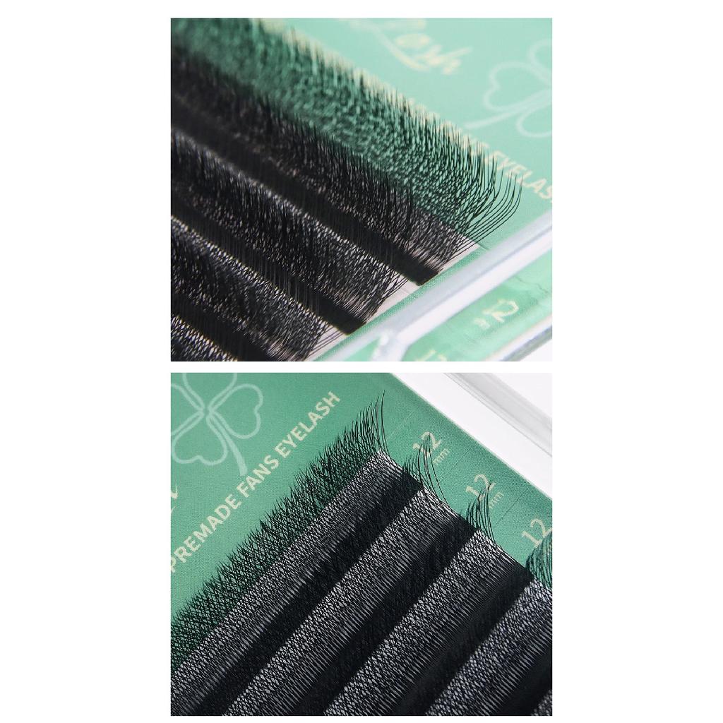 GLAMLASH 4D5D W Shaped Eyelash Extension Premade Volume Fans W Style Lashes Faux Mink Soft Easy Faning Natural Lashes