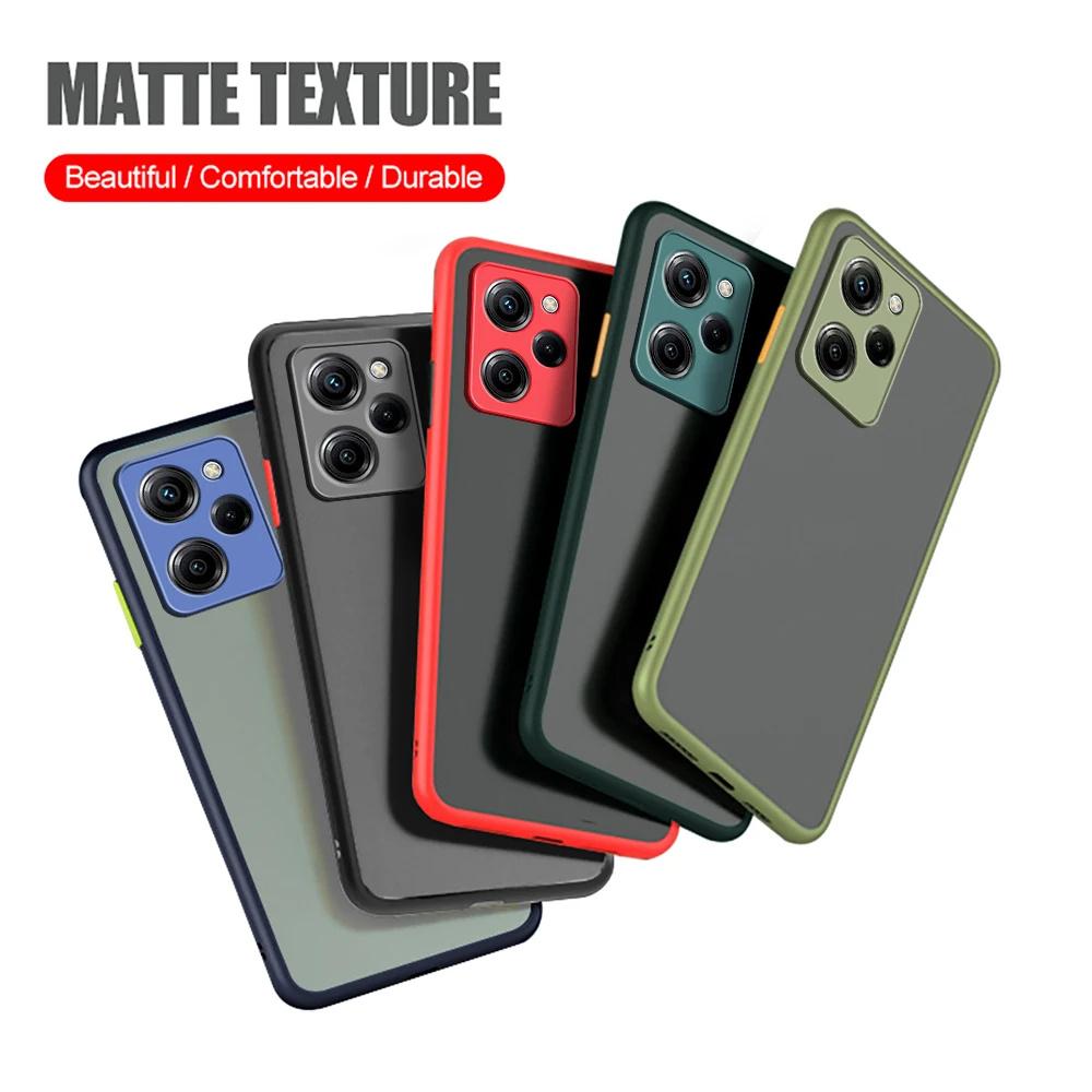 Matte Skin Feel Case for Xiaomi Note 12 Turbo 13 11 10 Pro Plus Armor Bumper Phone Cover On Redmi 12 12C 10 10C 5G Cover Case