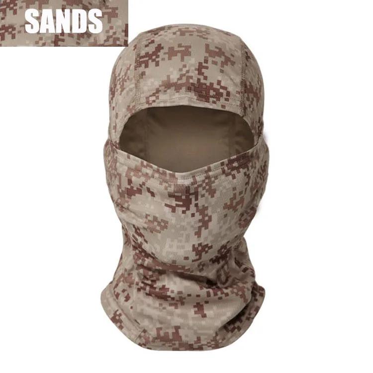 Camouflage Balaclava Hat Cycling Full Face Mask Outdoor Sports Hunting Hiking Ski Mask Motorcycle Helmet Inner Quick Drying Hat