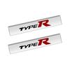 2pcs Car Styling Small Metal Type R Typer Logo Car Body Side Fender Sticker Emblem Badge For Honda Odyssey Accord Civic CRV Jazz