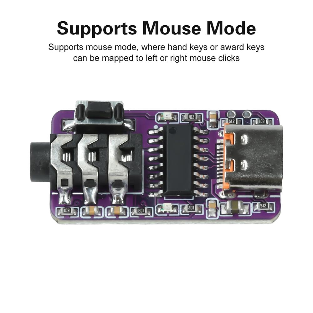 CW Key Trainer PC+Vband Morse Code Telegraph Trainer Key Connection Type-C Interface Electronic Kit