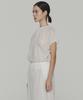 Amomento Sheer Volume Shirring Top_White