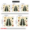 2pcs,2D Plane Printing Pattern Curtains Christmas Tree Baubles Festive_a (2) Versatile Polyester (without Rod) Art Deco Festive