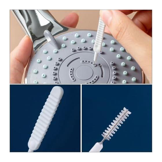 KICHOUSE Plastic Mini Practical Shower Head Cleaning Tool, Pack of 20, Small Bathroom Cleaner, Easy To Penetrate Small Cracks, Easy To Use Household