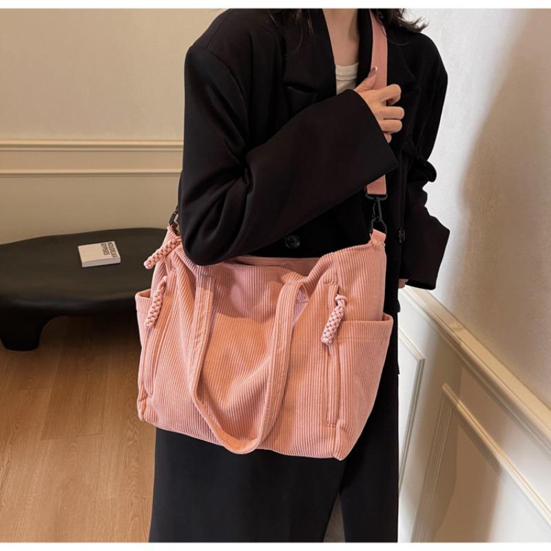 Cloth Bag Women's Autumn and Winter New Versatile Large-capacity Tote Bag Student Shoulder Commuter Tote Bag