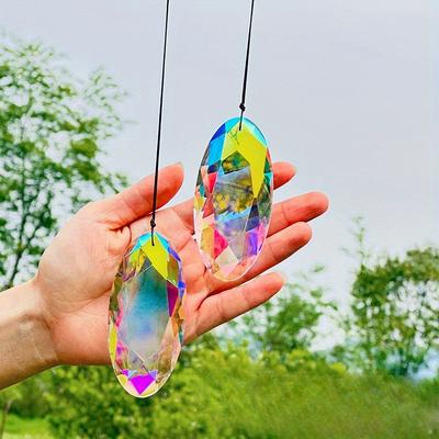 Licht und Schatten Anhänger Prisma Hänge-Lichtfalle, Buntes Prisma Regenbogen Herstellungsartefakt, Heimfensterbank Dekoration Anhänger