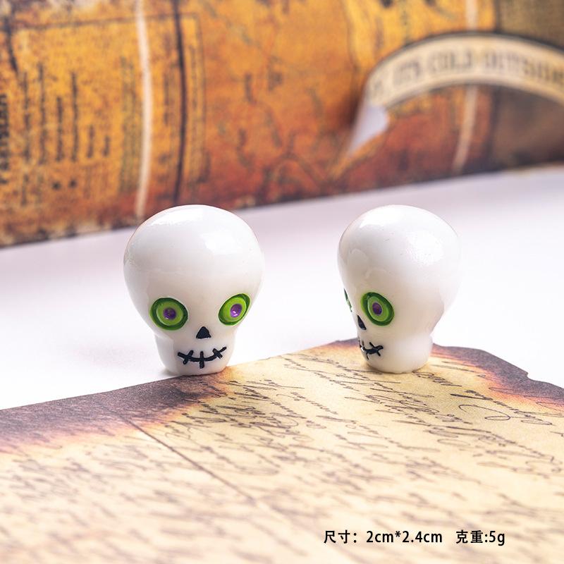 Halloween Ghost Skeleton Small Ornament Desktop Decor Mini Crafts Miniatures Home Room Tablektop DIY Decoration Figurines