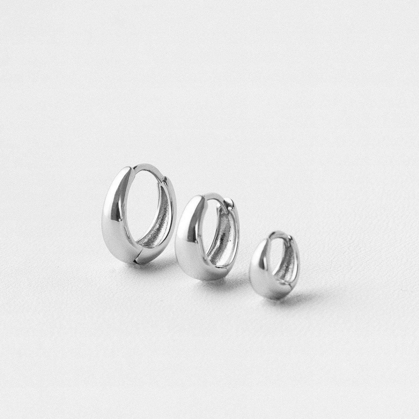 

3PC Vintage Gold Color Circle Hoop Earrings Set for Women Men Simple Geometric Minimalist Unisex Jewelry Party Gifts срібний