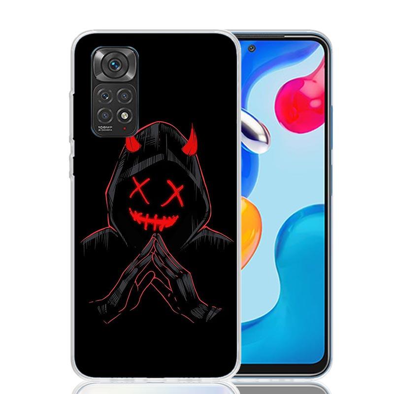 Devil Bad Boy Anime Phone Case For Xiaomi Redmi Note 15 14 13 12S 12 Pro Plus 11S 11E 11 11T 10S 10 Art Soft Pattern Cover Redmi