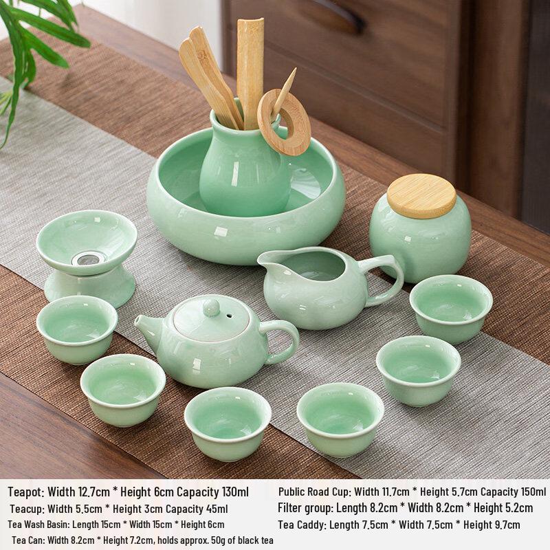 

Celadon Carp Kung Fu Tea Set