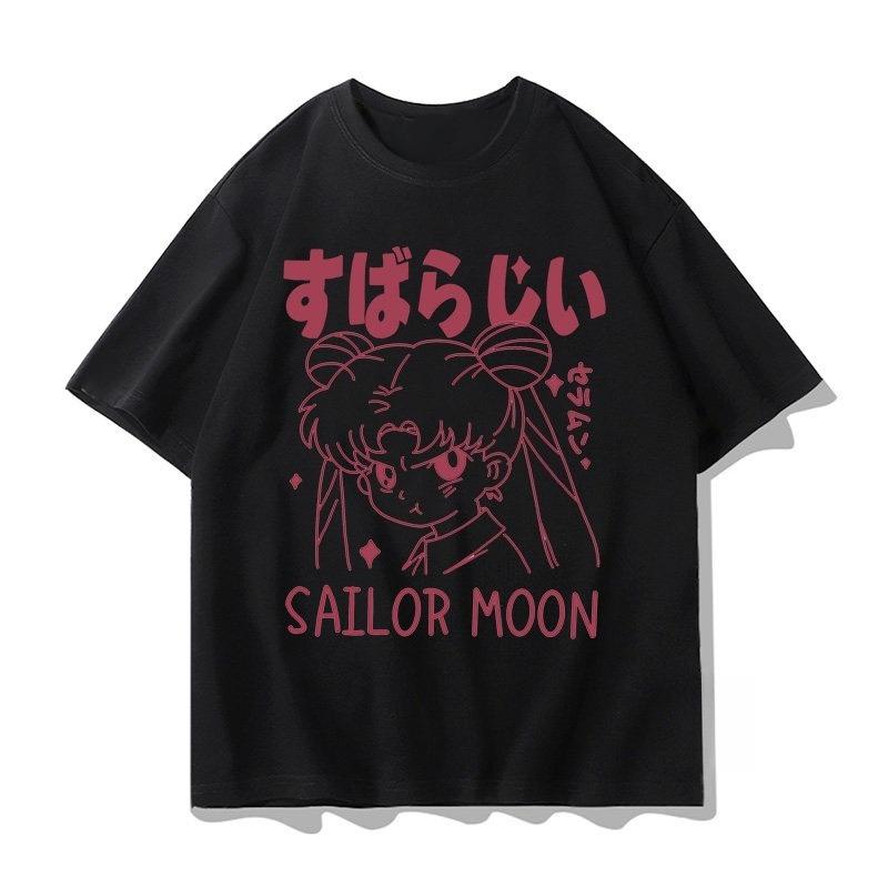 Vintage Anime Sailor Moon Printed Tshirt Unisexs and Womens Tshirt Unisexs Top Sports Tshirt Unisexs Tshirt Summer Tee 2026 New