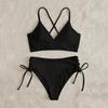 2025 European American Lace-up Bikini: High-End Women's Split Swimsuit, Sexy and Stylish Swimwear.