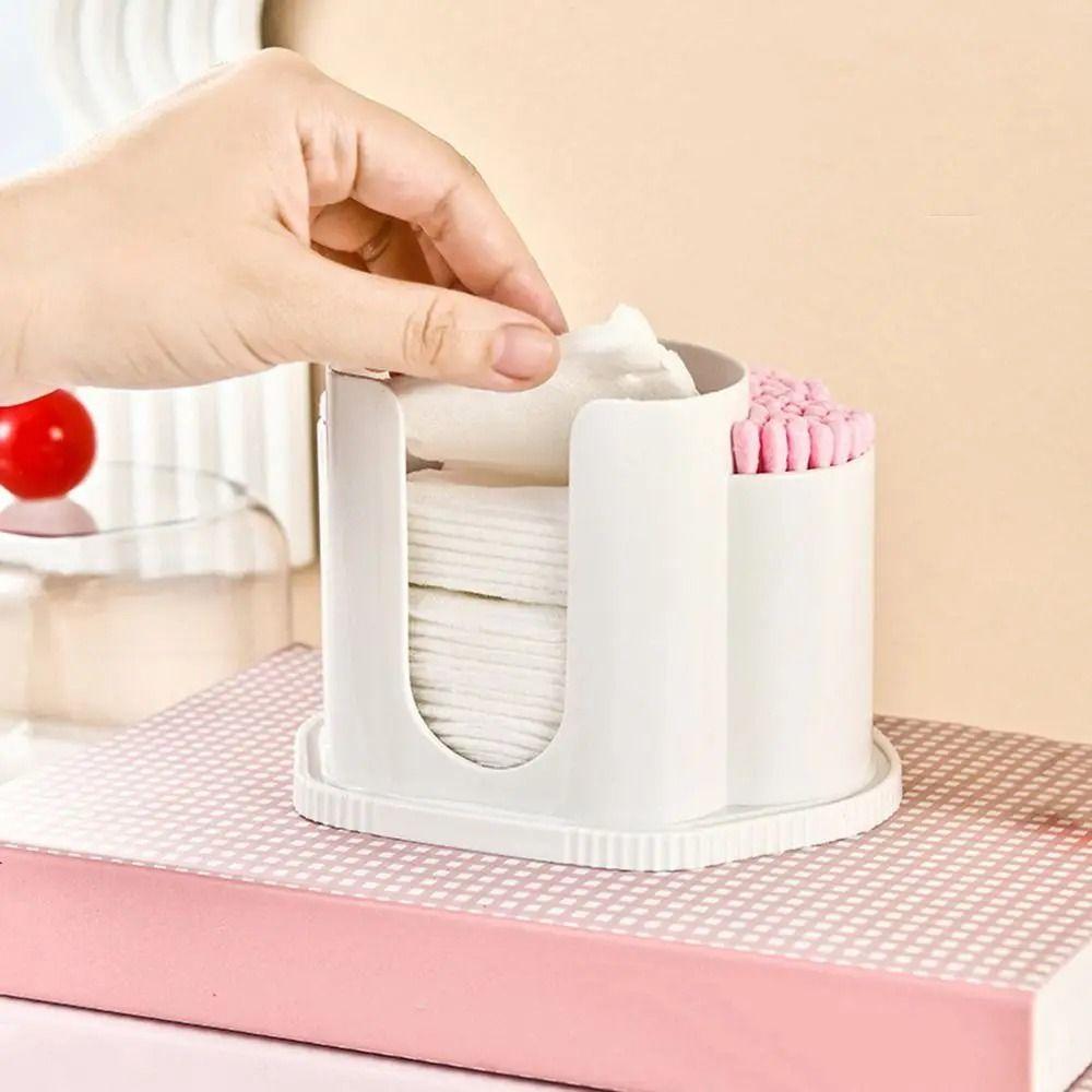 Dustproof Cotton Ball Holder Large Capacity Cotton Swabs Storage Box  Office Supplies