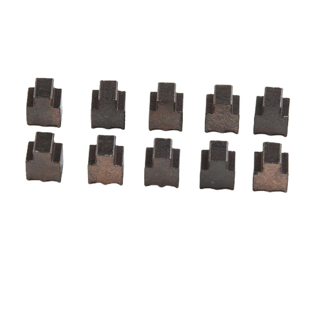 10pcs Carbon Brushes Compatible With For 775 750 755 Motor Standards In Electric Drills And Common Power Tool Uses