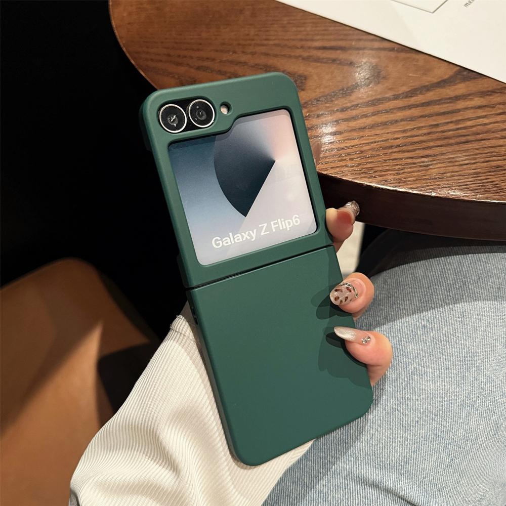 Ultra Slim Candy Color Matte Case for Samsung Galaxy Z Flip 7 6 ZFlip 3 4 flip7 Pure Color Shockproof Hard PC Cover