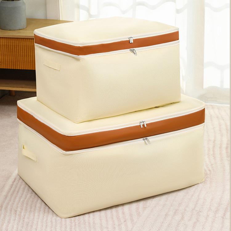 

Двухслойный хлопковый льняной чехол для хранения сезонных одеял - пыленепроницаемый Double Jumbo 70*50*40cm