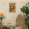 Vintage Sunflower Tin Sign, Inspirational Metal Poster for Living Room