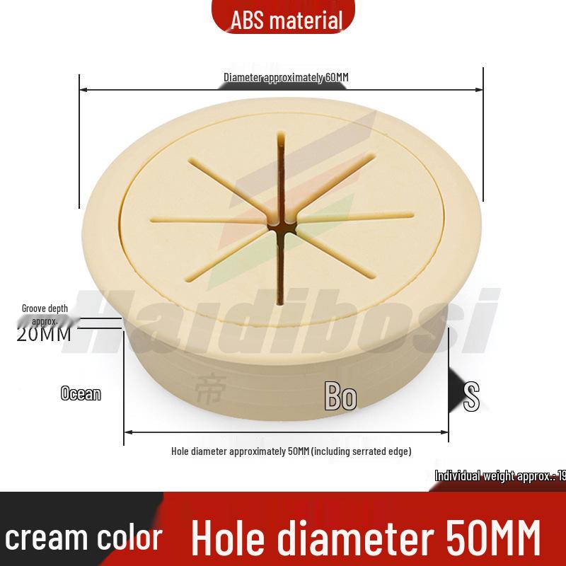 Desktop Decorative Cable Management and Sealing Cover for Desk Cable Holes
