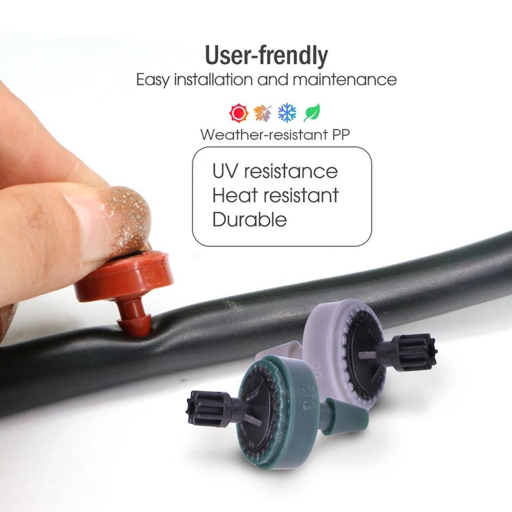 50PC Pressure Compensation Drip Heads for Reliable Irrigation Solutions
