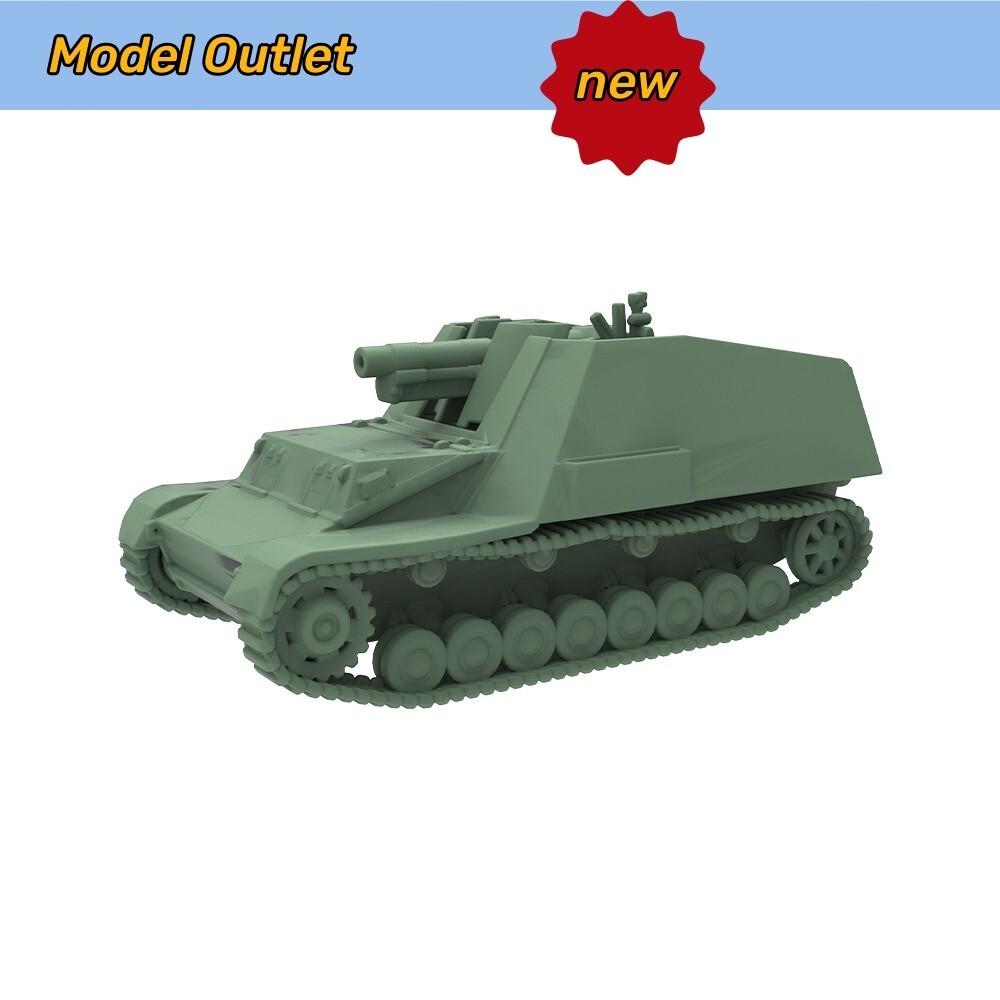 

SSMODEL 1/200 Military Model Kit German Hummel Self-Propelled Gun