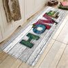 Vintage Wooden Home Carpet Mat Rug - Colorful Patchwork & Ocean Shell Design for Living Room Bedroom Home Decoration Floor Mat