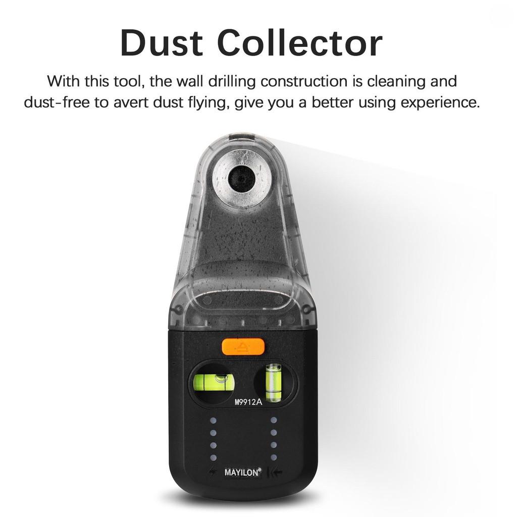 2 In 1 Multifunctional Household Wall Drilling Electric Dust Cleaning Suction Tools Electric Drilling Dust Collector Laser Level