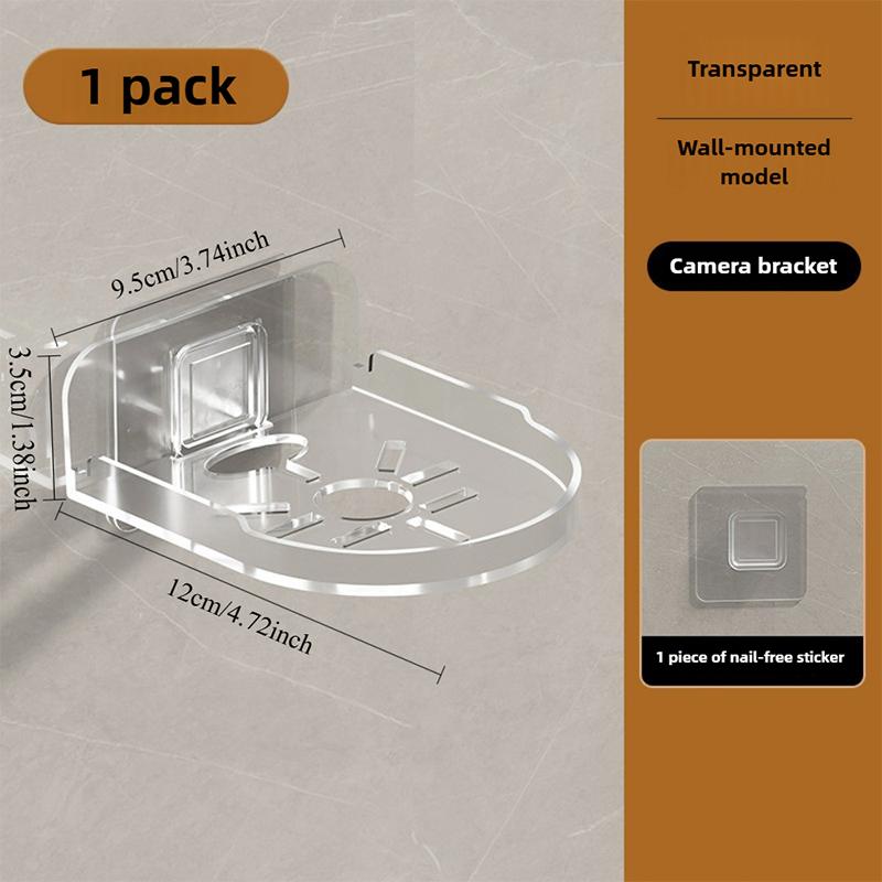 Wall Mounted Floating Stand For Security Camera Mini Speaker Self Adhesive Punch-Free Security Surveillances Camera Holder