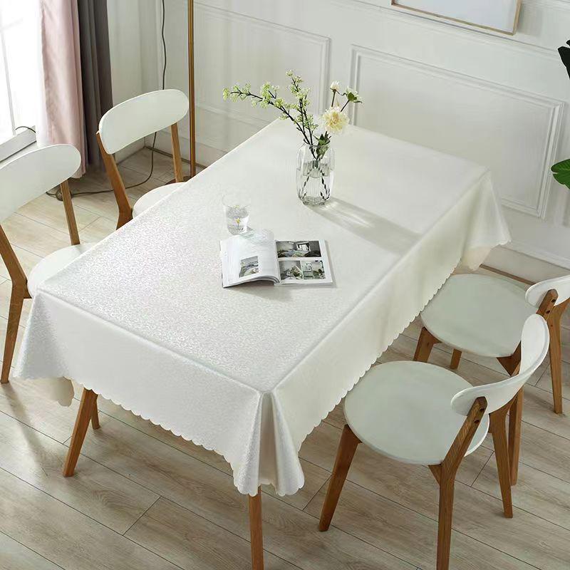 Waterproof, Scald-proof, Oil-resistant PU Tablecloth - European Style for Dining, Hotel, Restaurant, or Coffee Table.