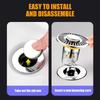 Bathtub Plugs Anticlogging Drain Filter Wash Basins Sink Drain Stopper Push-type Bounce Cores Drain Hair Catcher