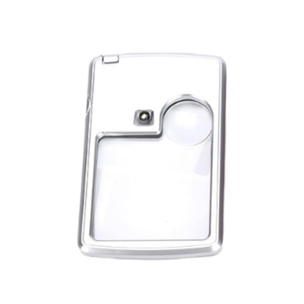 Portable Magnifier Loupe LED Light Reading Magnifier Card Magnifying Glass Jewelry Inspection