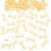 200pcs Baby Shower Confetti- Confetti Party Table Scatter, New Mum Confetti, Gold Foiled Confetti Double, Baby Sprinkle, Gender Reveal Party