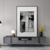 Decor de perete abstract alb-negru Mural în stil nordic minimalist Poster Pictură pe pânză pentru decorarea modernă a pridvorului acasă