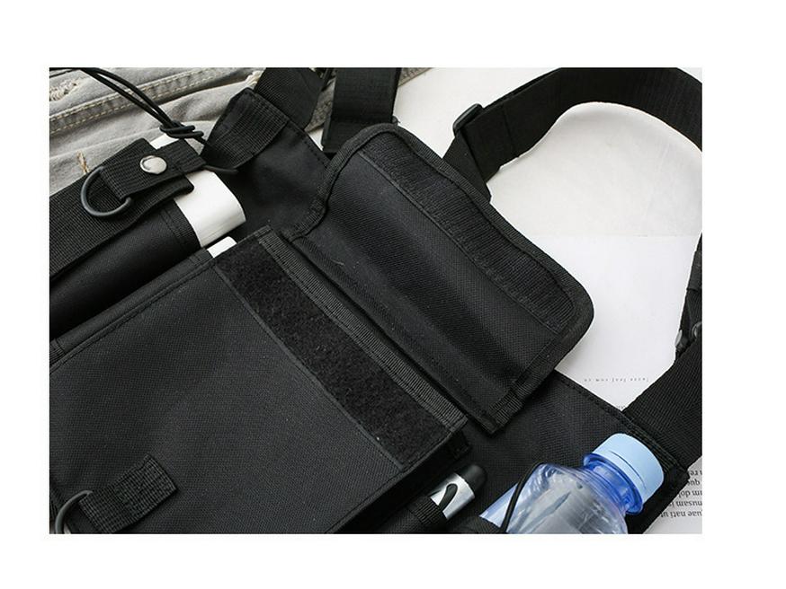 Hong Kong Taktyczna Torba na Klatkę Piersiową Hip-Hop: Funkcjonalna kamizelka unisex i plecak biodrowy