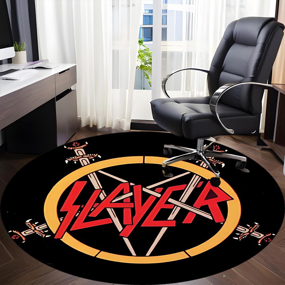 1pc Slayer Band LogoChair Carpet for Office, Non-slip, Soft and Durable Office Rug, Perfect for Office yy250925252