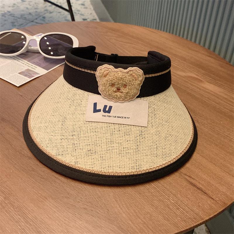 Bär niedlicher Kinder-Sonnenhut Sommer-Sonnenhut Nische leerer Oberteil Jungen und Mädchen Baby-Sonnenhut Sonnenhut