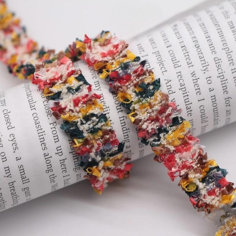 90Yards 1.5cm Vintage Embroidered Lace Ribbon Fabric Sewing Lace Trim Handmade Costume Dress Sewing Trimmings Wedding Decoration