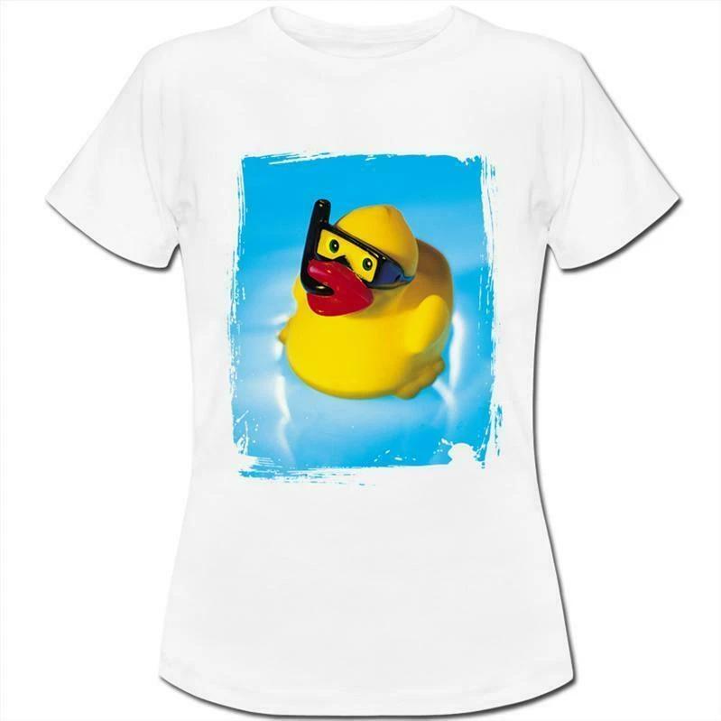 Rubber Duck Womens Boyfriend Fit T-Shirt XXL
