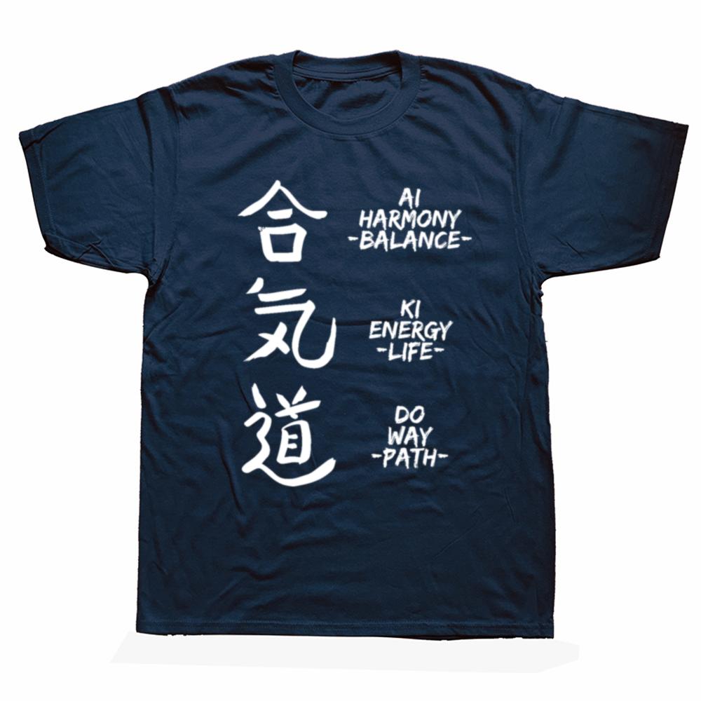 Lustige Aikido Kampfkünste Grafik T-Shirts Herren Damen Reine Baumwolle Humor Streetwear T-Shirt Kurzarm Unisex Lockere Kleidung