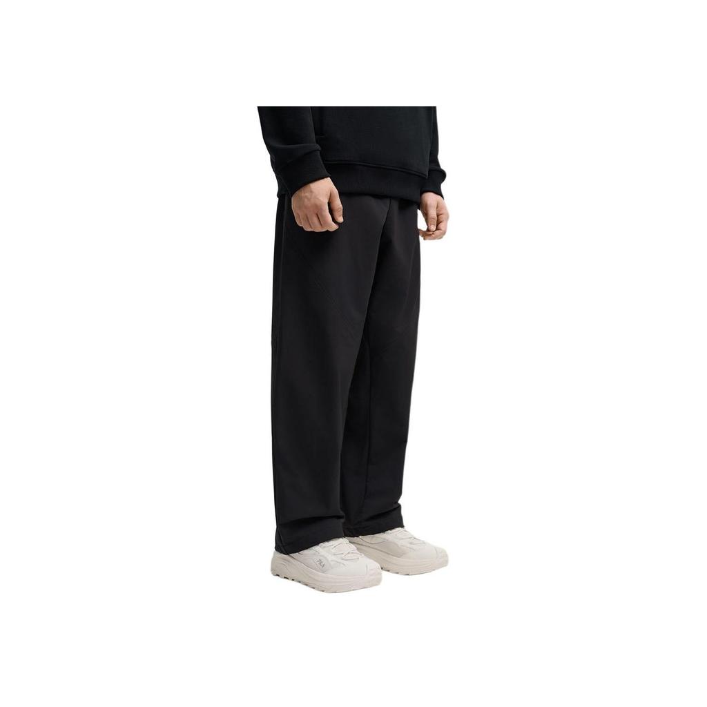 Fila Milano Series FW25 Solid Woven Mid-Rise Casual Pants Men Bottoms F11M545803F-BK