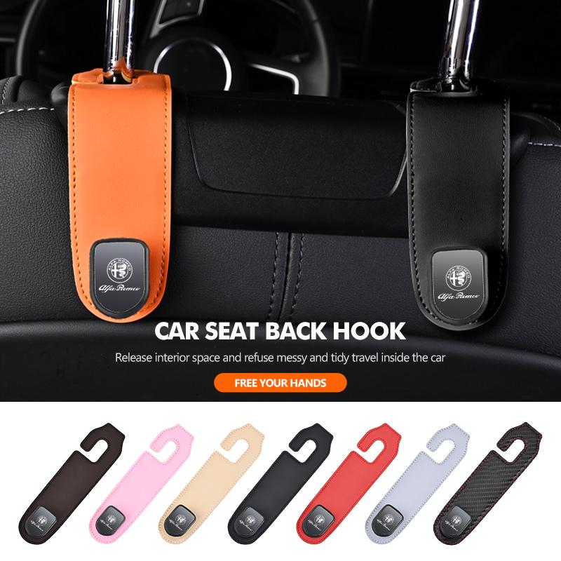Auto Rücksitz Aufbewahrung Hängehaken Handtaschen Kleiderhalter Für Alfa Romeo 159 Giulietta Giulia 147 Mito 156 159 166 GT Stelvio
