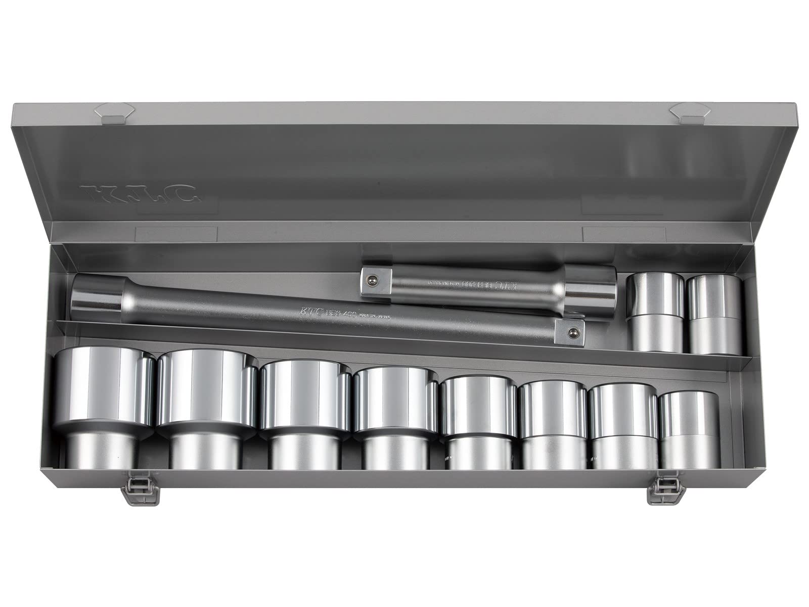 

Набір торцевих ключів Kyoto Machinery Tools TB812 Silver (KTC) 25.4SQ 12 шт срібний