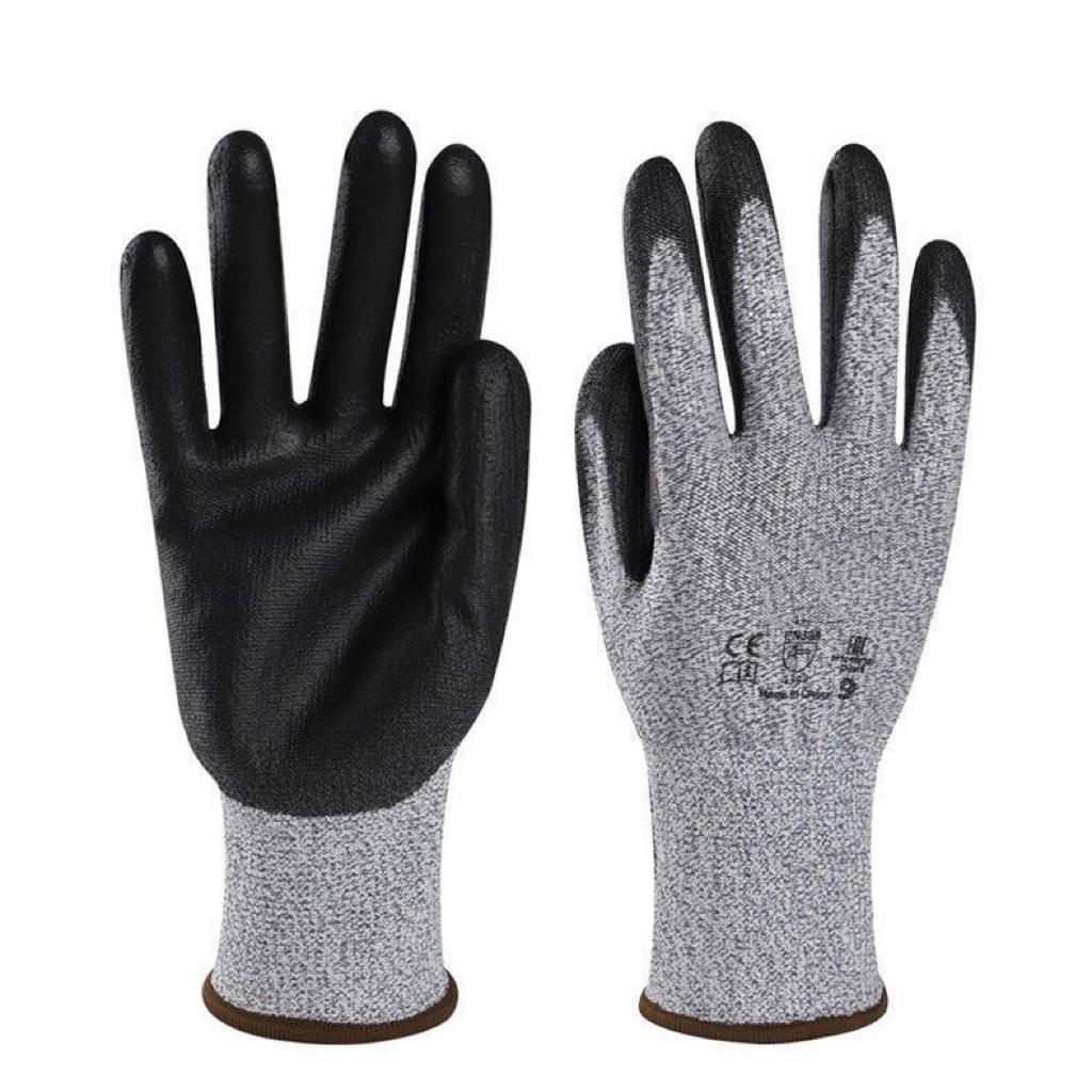 Heavy-Duty Construction Anti-Cutting Anti-Slip Gloves Anti-Vibration Support Nitrile Coating Wear-Resistant Durable Customizable