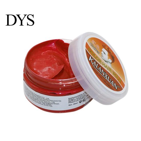 Dye Hair Wax Long Lasting No Discoloration Fashionable Color Temporary Hairstyle Cream for Cosplay