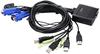 Elecom KVM Switch, USB, VGA, Speaker, Handheld Switch, 2 Units, Audio Switching, KVM-KUS