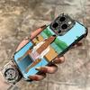 B-BoJack H-Horseman Funny Plating Phone Case For Iphone 16 17 Pro Max Air 16E 14 15 Plus 12 13 Mini Anti-Fall Airabag Cover
