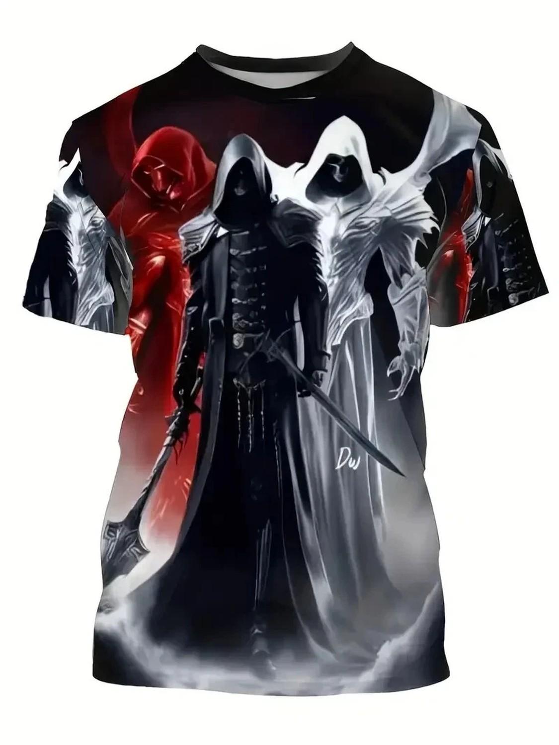 Halloween Witch Pumpkin 3D Graphic T-shirt All Over M
